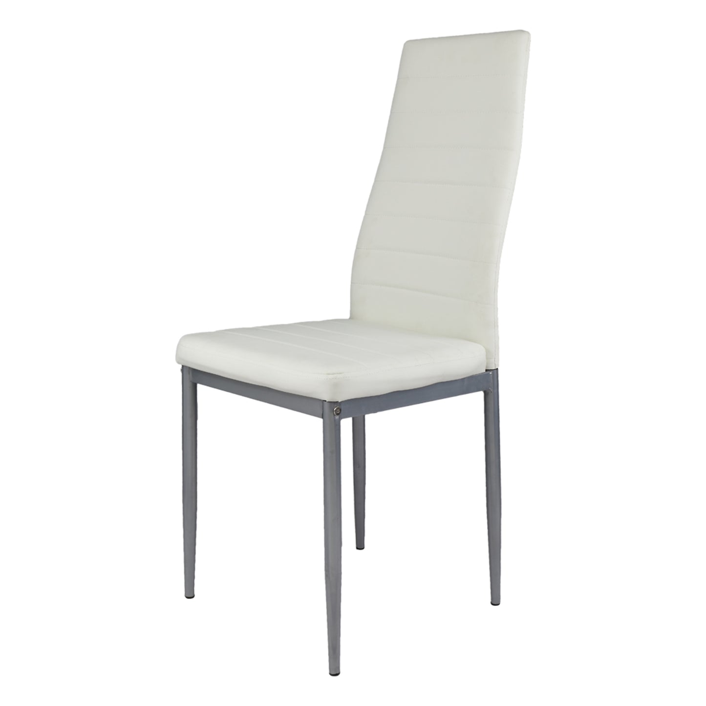 2pcs High Grade PVC Leather Comfortable Chairs White