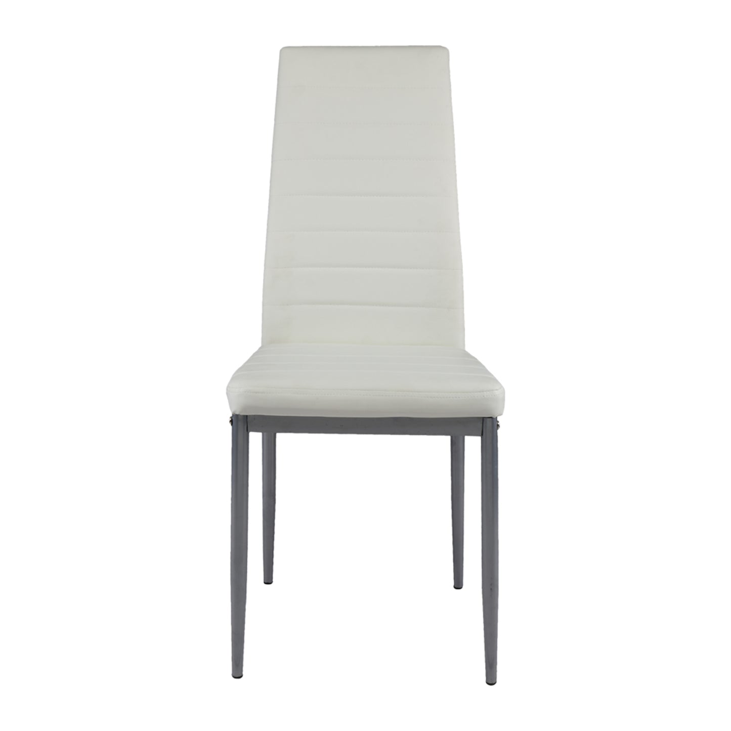 2pcs High Grade PVC Leather Comfortable Chairs White